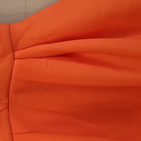 NWOT ASOS Orange Bubble Hem Mini Dress SZ 10 - Picture 6 of 9